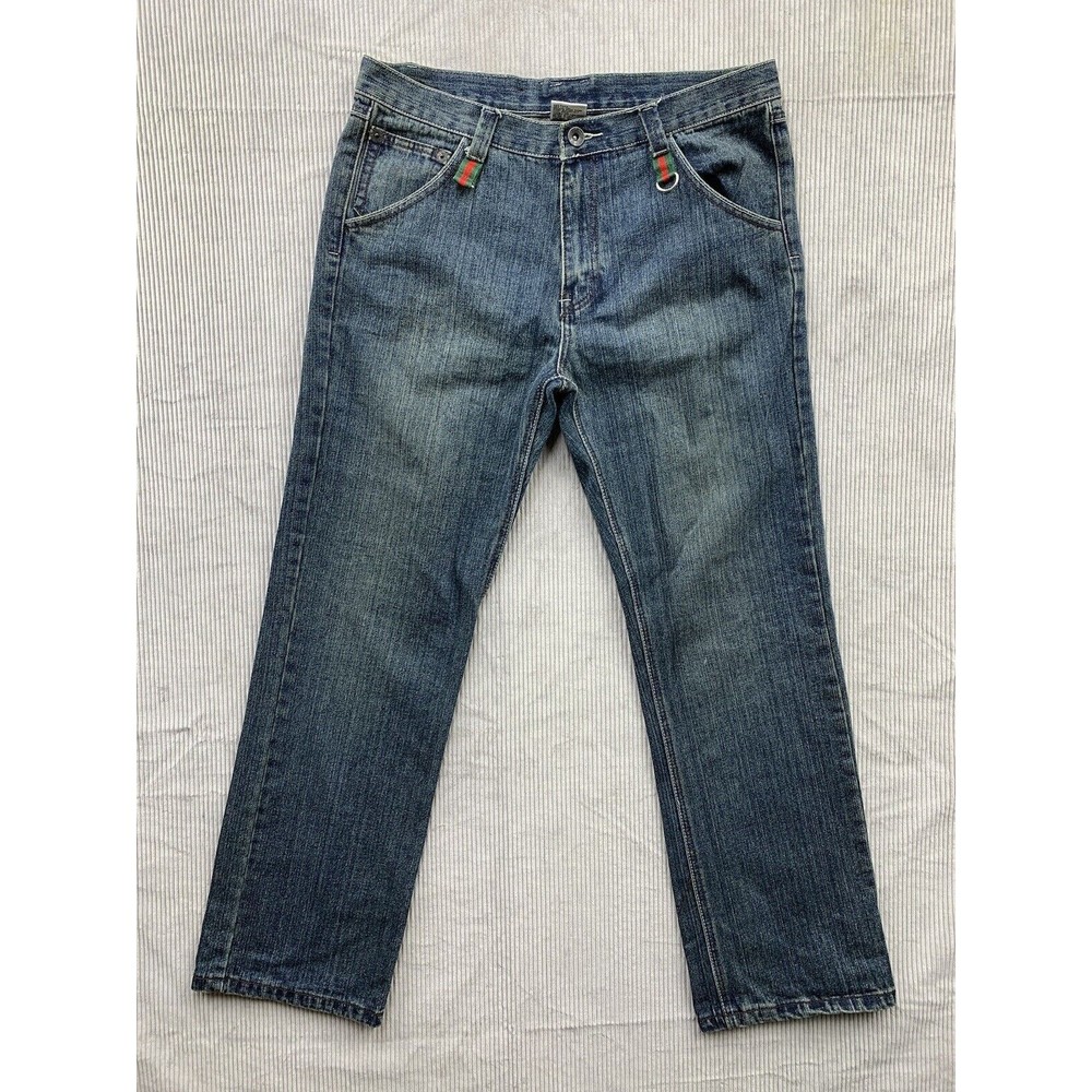 Brooklyn Basement Premium Denim Jeans Men's Size 36X32 Embellished Trim